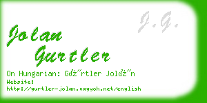 jolan gurtler business card